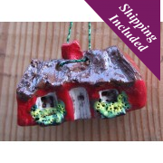 Irish Christmas Cottage Decoration with Flowers Irish Christmas Cottage Decoration with Flowers